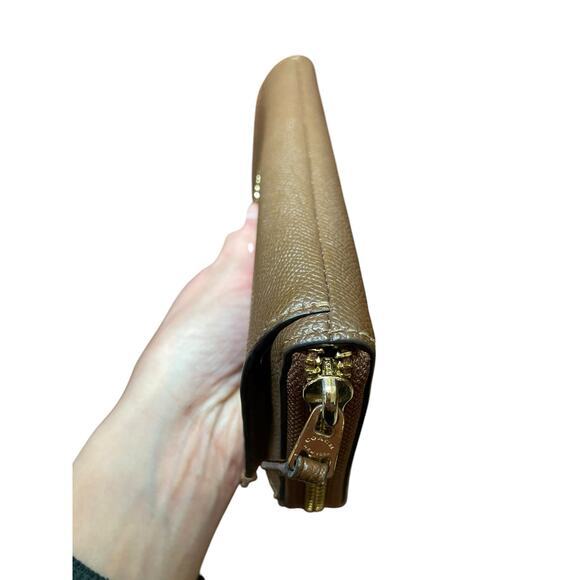 Coach Multifunction Wallet Large Brown Leather C Print Monogram Removable Insert - Picture 16 of 16